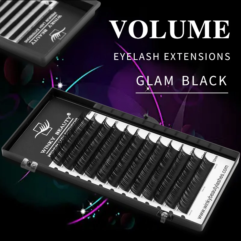 0.03-0.20mm C/CC/D/DD Curl Eyelash Extension Thin and Soft Material Volume Lash Individual Eyelashes Premium Fake Lashes
