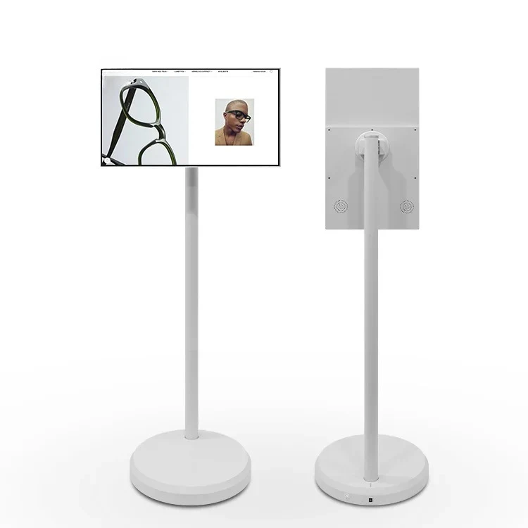 

Factory Wholesale Lcd Monitor Wireless Wifi Rollable Jcpc Bestietv 21.5inch Stand Tv Follow by Me Tv Portable Table Tv