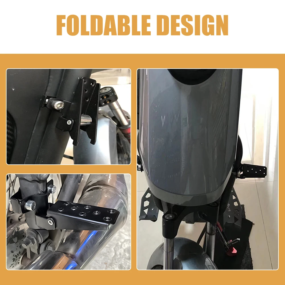 

Cycling Foot Pedal Accessories Bicycle Stands Peg Metal Pegs Black Bike Rear Pedals