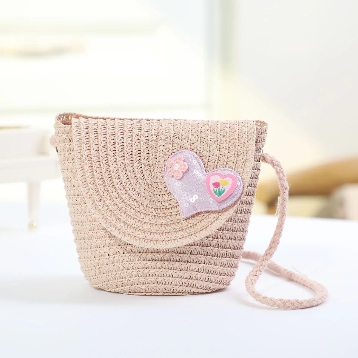 Bolsa de Hombro de Paja Verano Playa - usage example