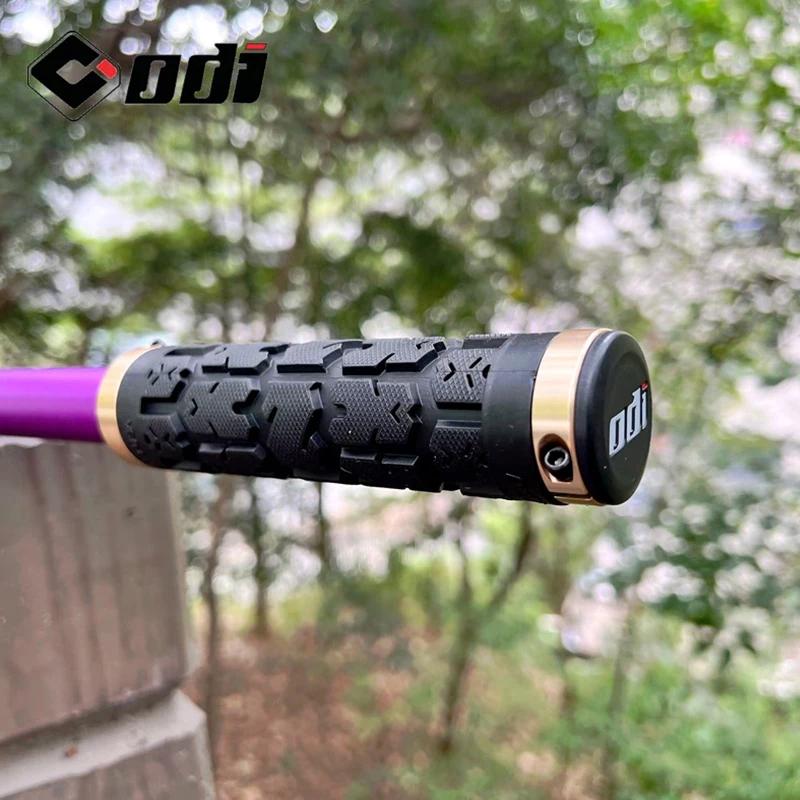 ODI RG01 MTB Grips Lock Ring Bike Handlebar Grips Anti-Slip Shock Absorption Handle Cover Double Locking Bicycle DH Handle Grip