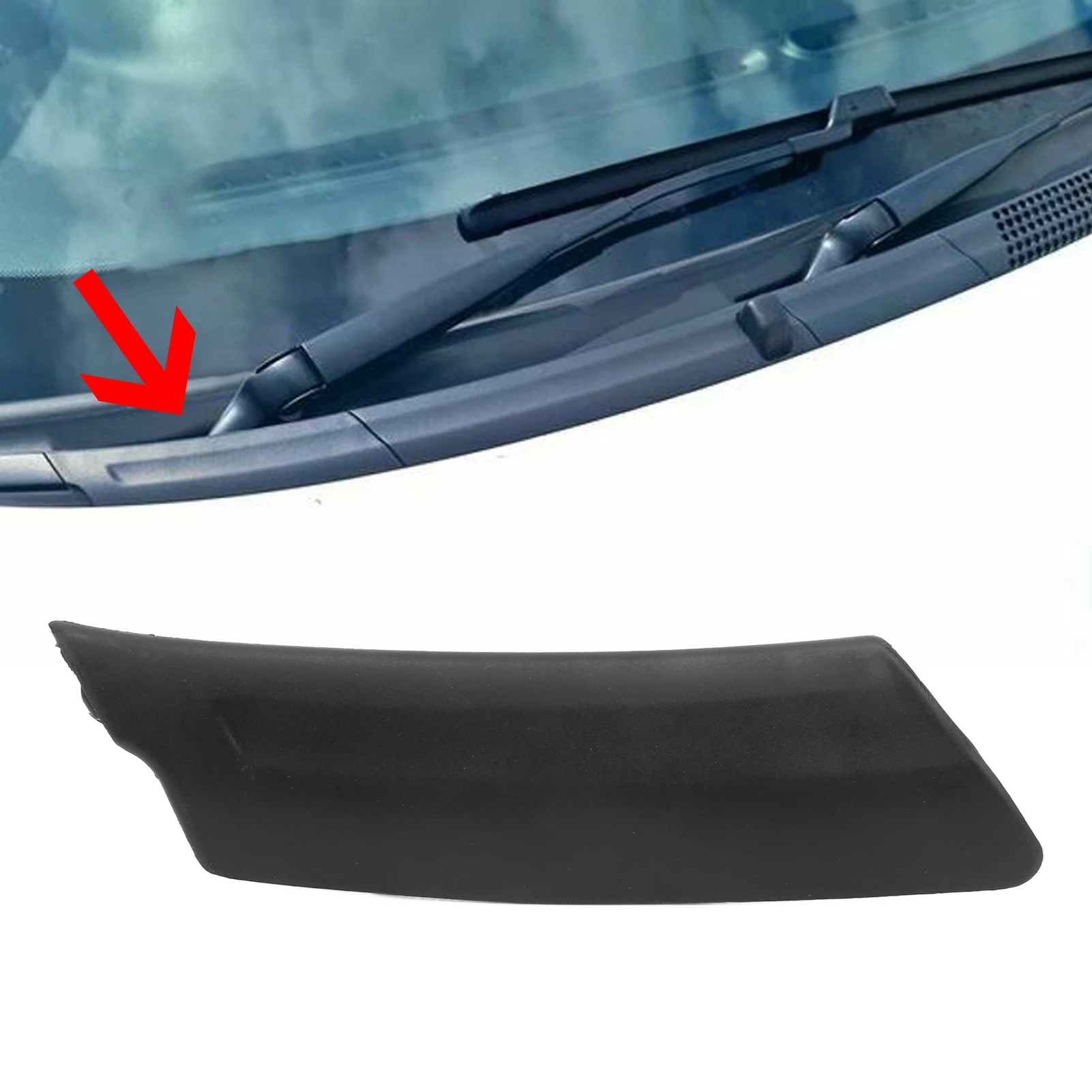 Car Wiper Scuttle Panel Cover Trim Right 735452712 Replacement For Fiat 500 2009‑2021