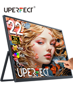 UPERFECT UMax 22 Touchscreen 22 Inch Monitor 1440P Computer Display 100% sRGB HDMI Type C Travel Screen for Laptop Mac Surface