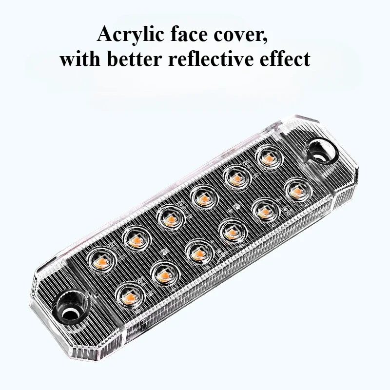 1 قطعة العالمي مكافحة تحذير LED ضوء إحترافي الطوارئ ضوء وماض لسيارة دراجة نارية شاحنة فان #3