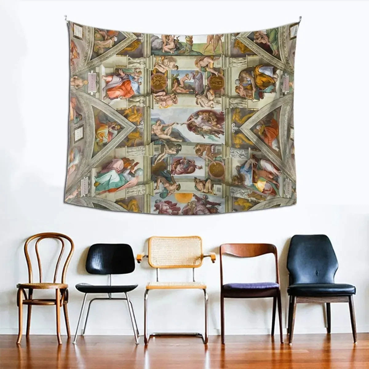 The Sistine Chapel Wall Tapestry Art Nature Home Decorations