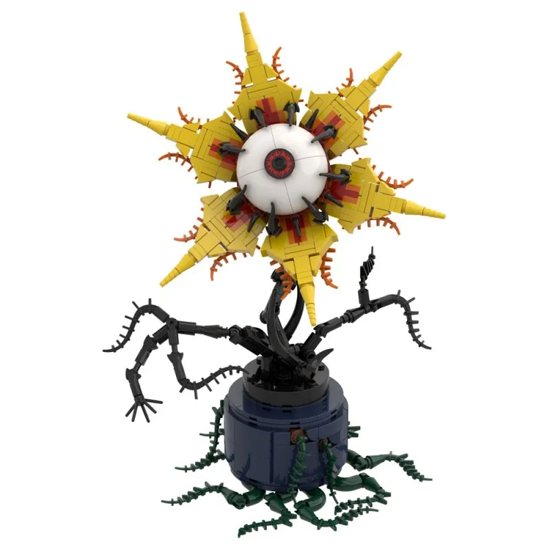 

MOC 462PCS Gothic Evil Eye Flower Bouquet Building Blocks Terrifying Monster Plant Macabre Home Decor Adults Fun Diorama Gift