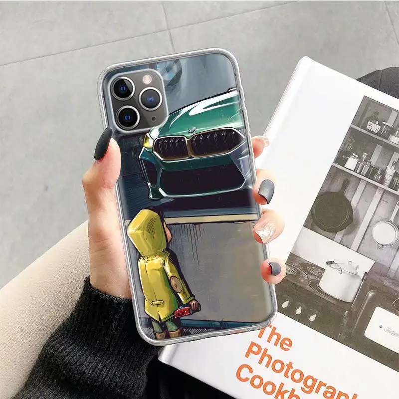 Boy Girl See Sports Car Jdm Drift Phone Case For Apple iPhone 17 Air 16 15 Plus 14 + 13 Mini 12 11 Pro Max 7 8 SE 16Max Soft She