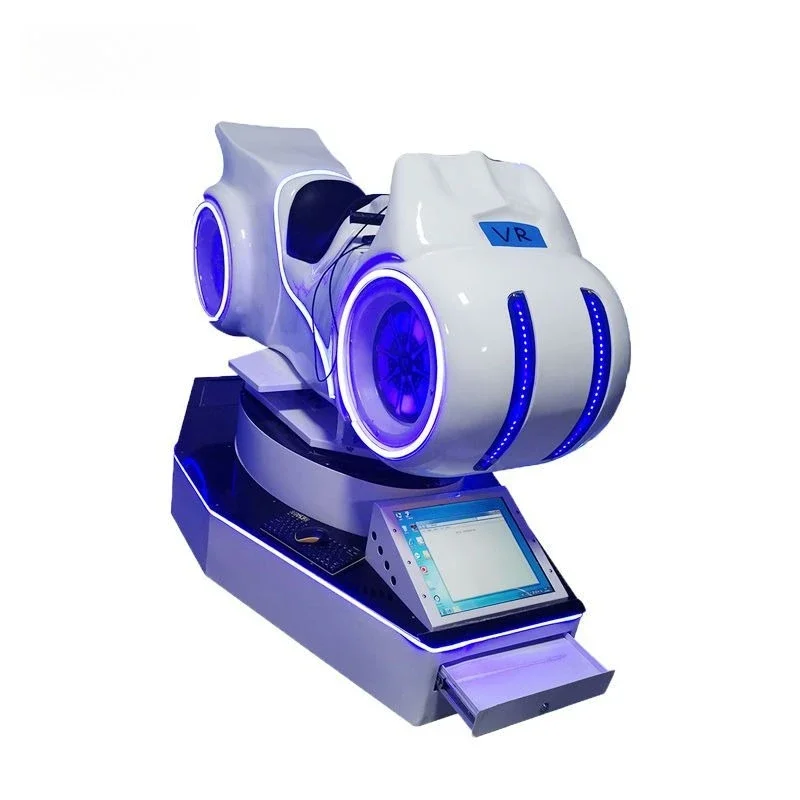 Motorcycle driving emulator vr racing car traffic safety science popularization entertainment intelligent somatosensory