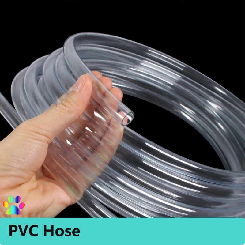 

1/2/3/5/8m Transparent PVC Plastic Pipe 2 3 4 5 6 8 10 12 14 16 18 20 25mm Inner Diameter High Quality Water Pump Tube Hose