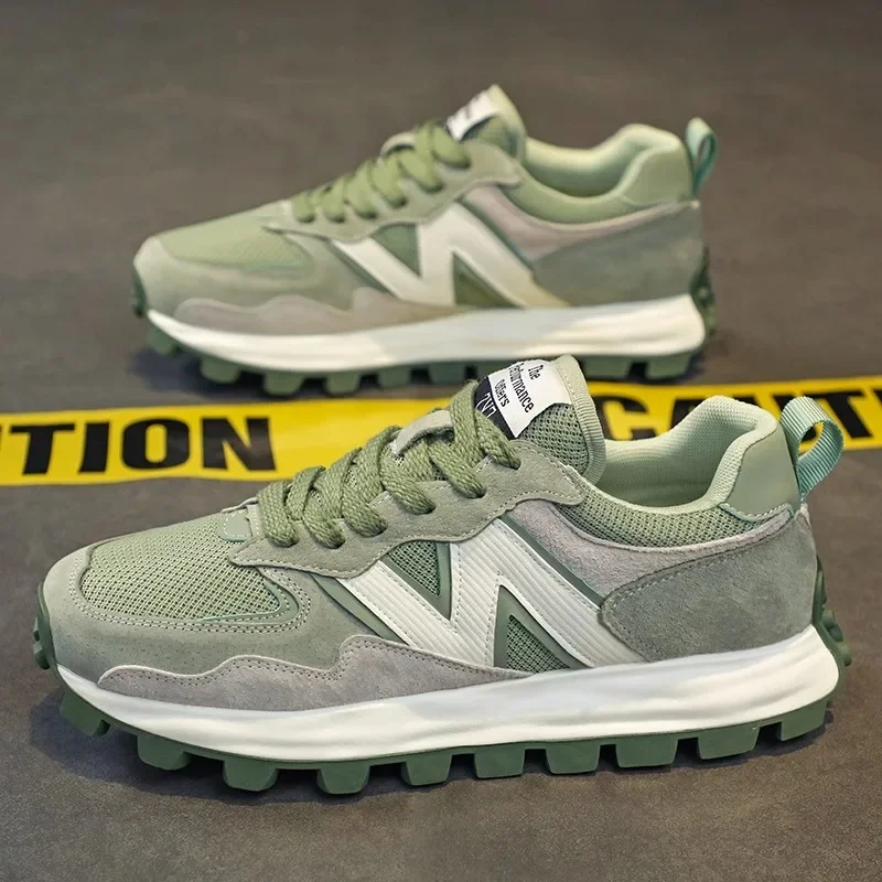 أحذية الجري الرجالية، شبكة قابلة للتنفس، زيادة ربيع الخريف، أحذية رياضية كاجوال، نعل خارجي مطاطي، نعل داخلي من البولي يوريثان، أحذية للبالغين #2