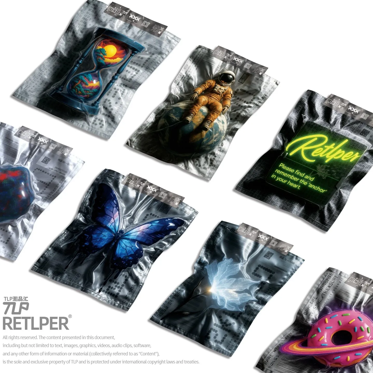 Светоотражающая наклейка Retlper Original Re Rui'Er Collection, вторая партия образцов с 3D-эффектом, плоская, для автомобилей и мотоциклов
