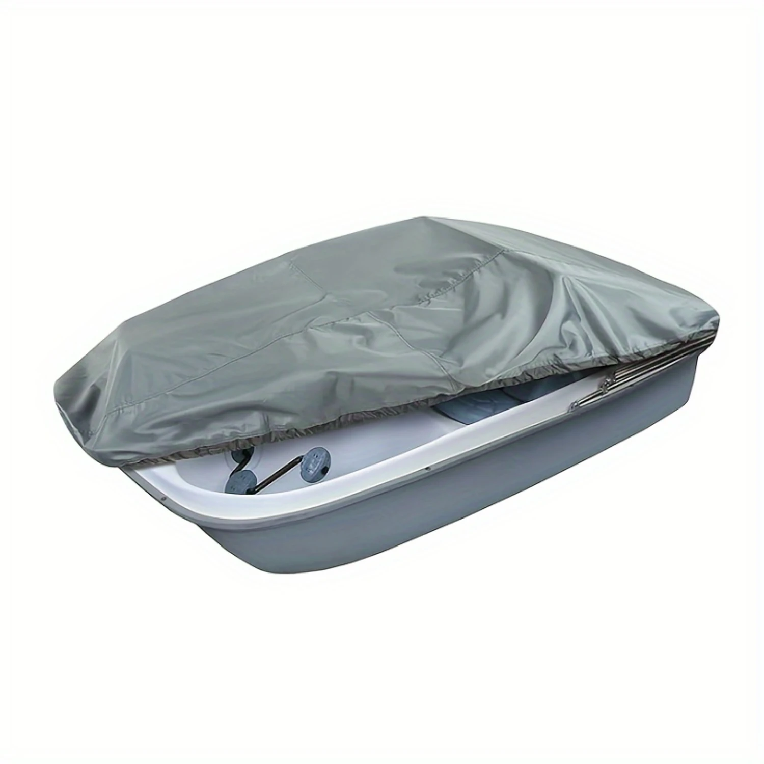 Ultimate Protection Waterproof Gray Outdoor Pedal Boat Cover, Windproof and Heavy-duty Oxford Fabric with Silver Coating for Add