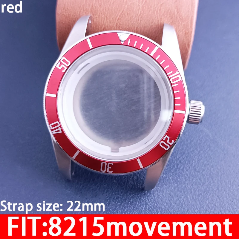 High-quality stainless steel watch case accessories for 46mm men's watch. Suitable for replacing the case of 8215 movement watch