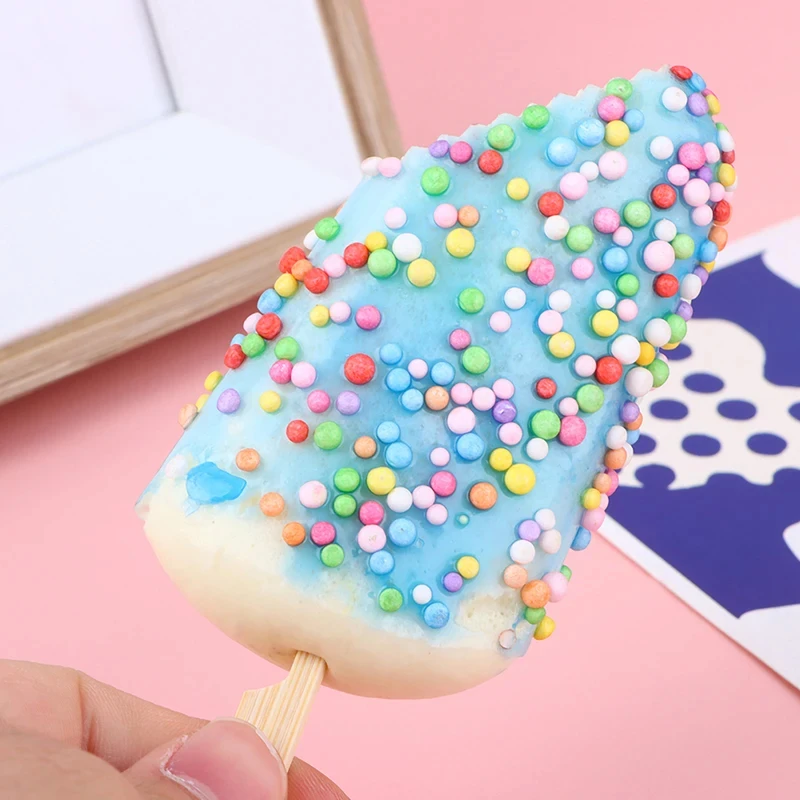 Creative Take a Bite Popsicle Model Simulation Ice Cream Artificial Dessert Fake Food Summer Party Decor Window Display Props