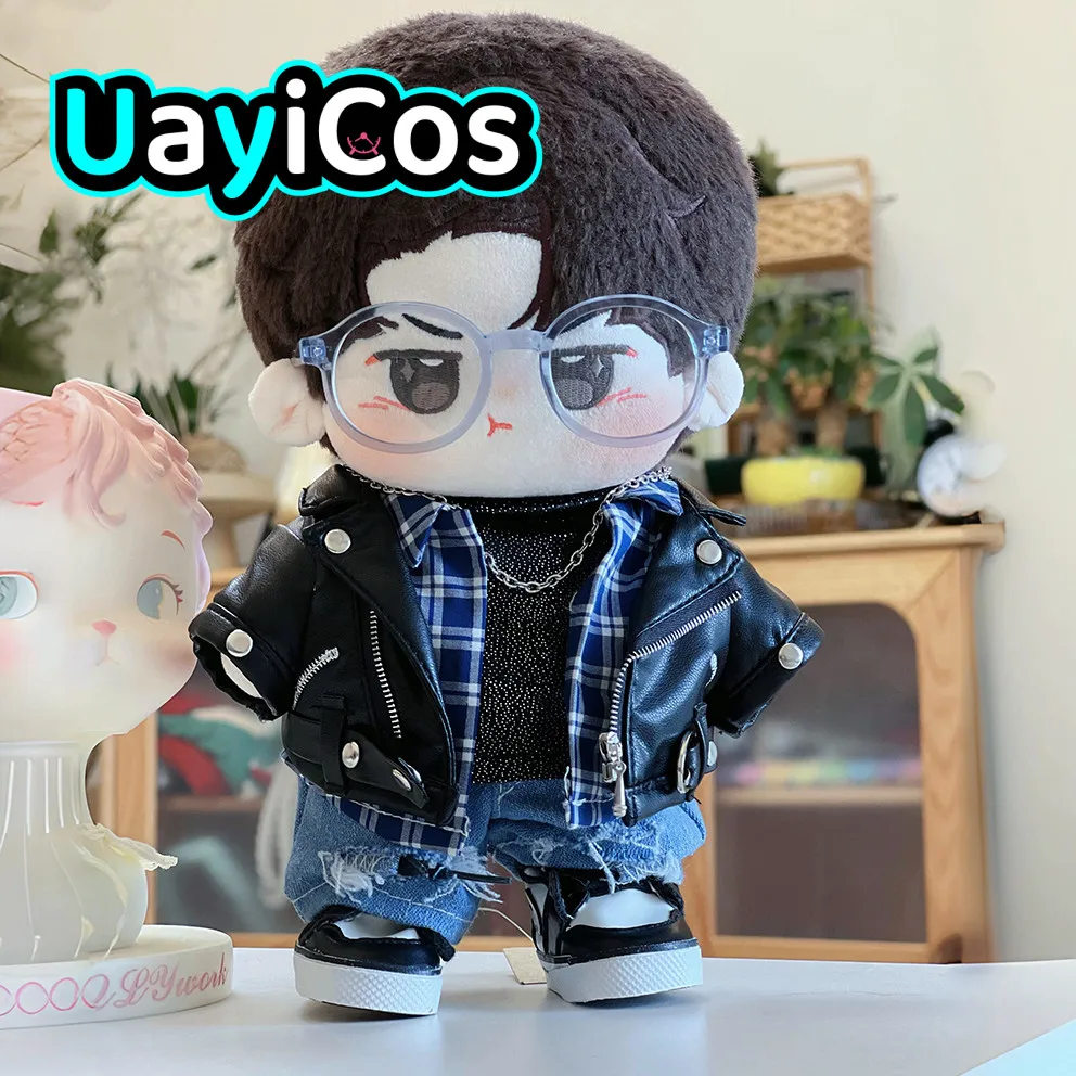 

In Stock 20cm Doll Clothes Idol Wang Yibo Shirts Leather Jackets Coats Fashion Suit Stuffed Plushies Doll Accessories Anime Toy