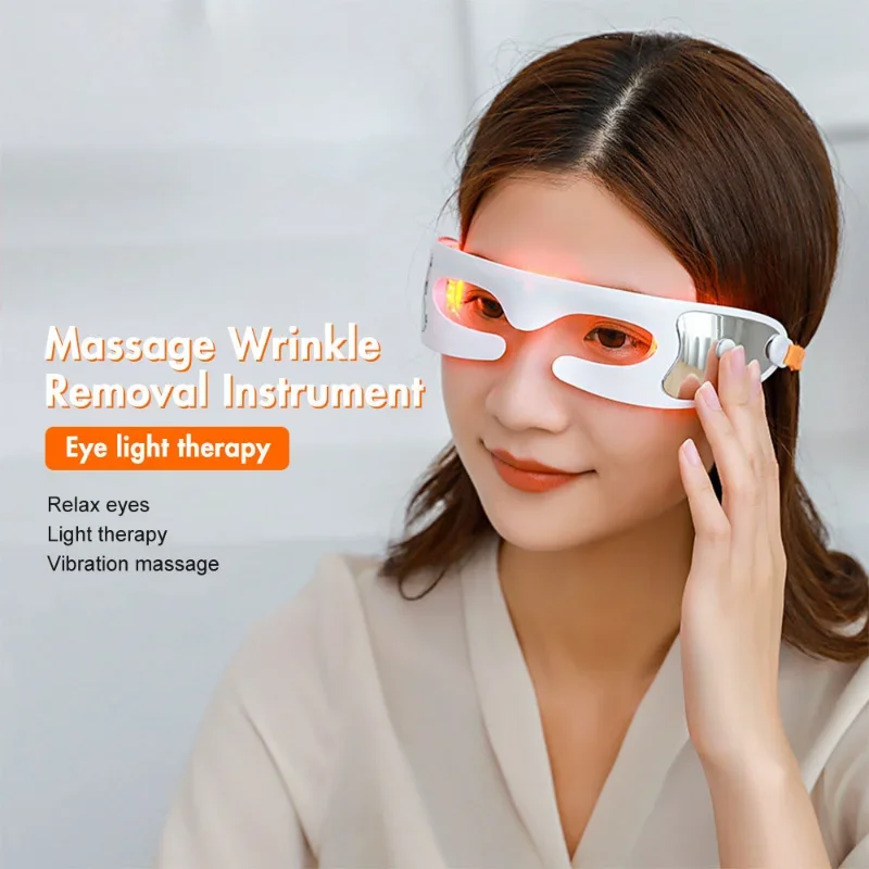 Electric Eye Massager Anti-wrinkle Eye Massage Anti-aging Eye Care LED Thermal Massage Rechargeable Massage Device Beauty