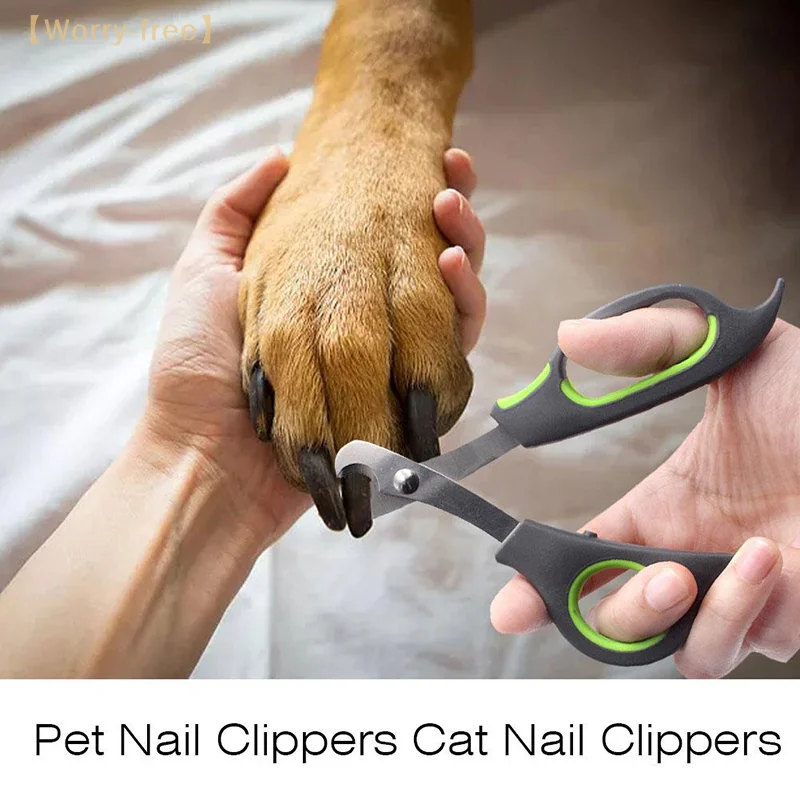 Stainless Steel Pet Nail Clippers Claw Trimmer Small Animals Nail Grooming Clipper For Dog Cat Random Color