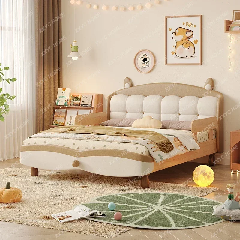 Corgi Soft Pack Bed Solid Wood Children's Bed For Boys And