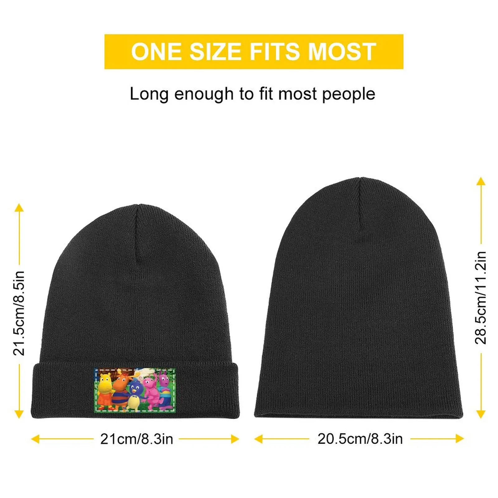 Backyardigans Pablo Tyrone Tasha Austin Uniqua Knitted Cap Dropshipping fashionable Anime Hats For Women Men's