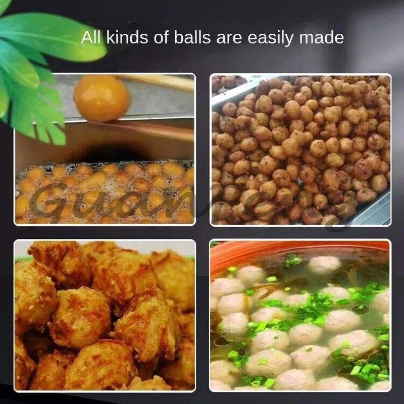13CM Manual Meatball Machine Stainless Steel Vegetable Processing Kitchen Tool for Business Use