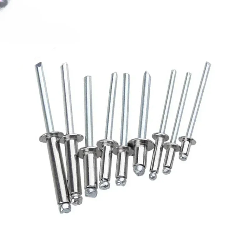 200Piece 304 Stainless steel round rivet boat tablet handle self piercing blind M3.2 / M4 / M5 dome head blind rivets