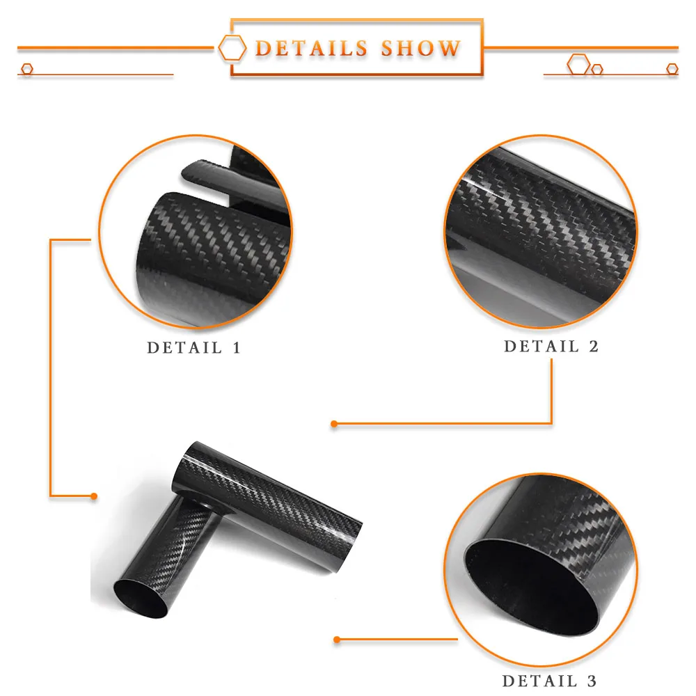 150mm-248mm Motorcycle Universal Carbon Fiber Front Fork Shock Guard Protector For Off Road Pit Dirt Bike Shock Tube Fairing kit