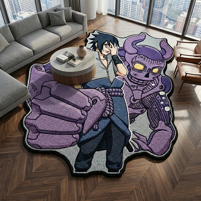 

Anime Naruto Sasuke Susanoo Rug - Shaped Floor Carpet Soft Fluffy Mat for Living Room Bedroom Home Decor Fan Gift