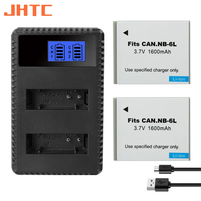 NB 6L 6LH NB-6L شاحن بطارية للكاميرا SX520 HS SX530 SX600 SX610 SX700 SX710 IXUS 85 95 200 210 بطارية الكاميرا 1600mAh