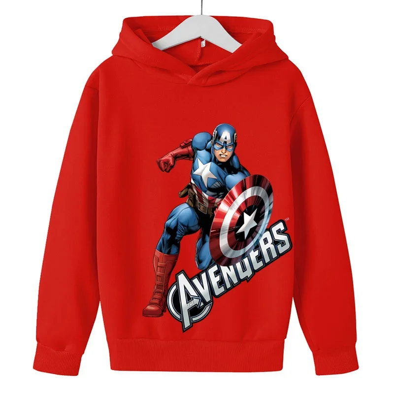 Marvel- Avengers Hulk Boys Girls Clothes felpe con cappuccio Super Hero Print autunno primavera abbigliamento per bambini maglioni per bambini di