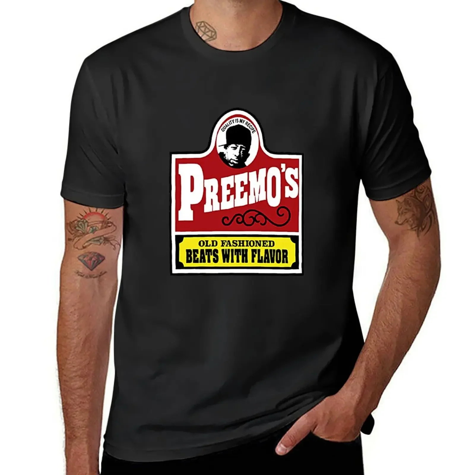 Preemo's Old Fashioned Beats with Flavor T-Shirt essential t shirt quick-drying vintage t shirt men