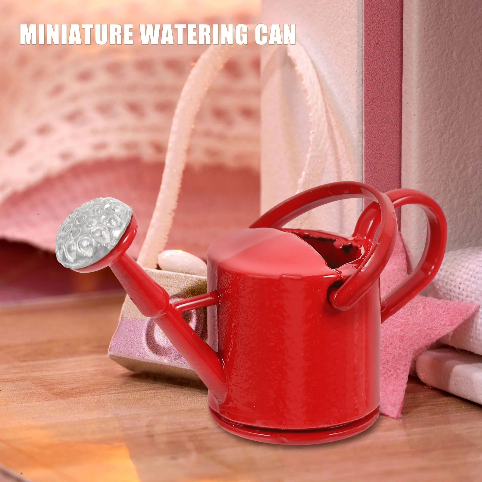 

2 Pcs Pretend Play Watering Can Tin Baby Toys Fun Decorate Iron Kids Child