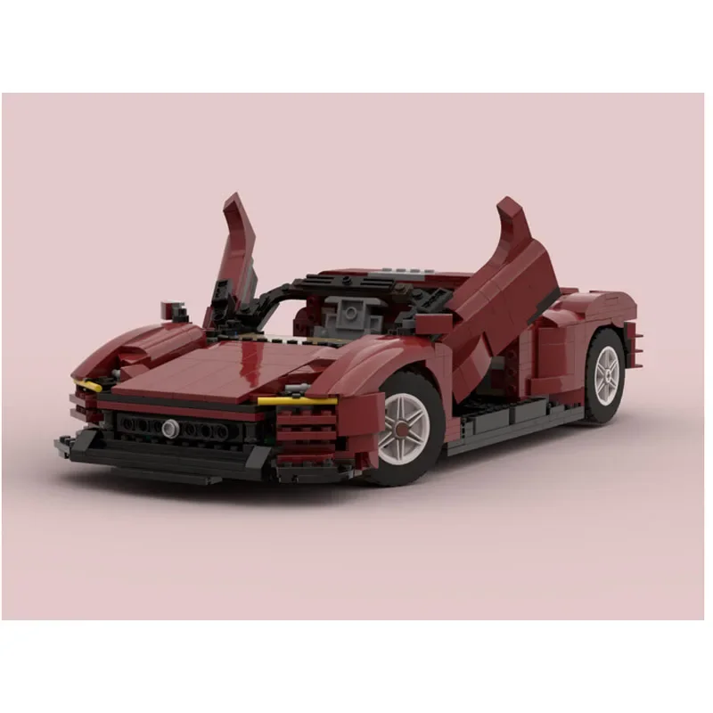 MOC-124771SP3 Supercar Assembly Splicing Building Block Model Racing Track Sports Car MOC Creative Building Blocks Toy Gift