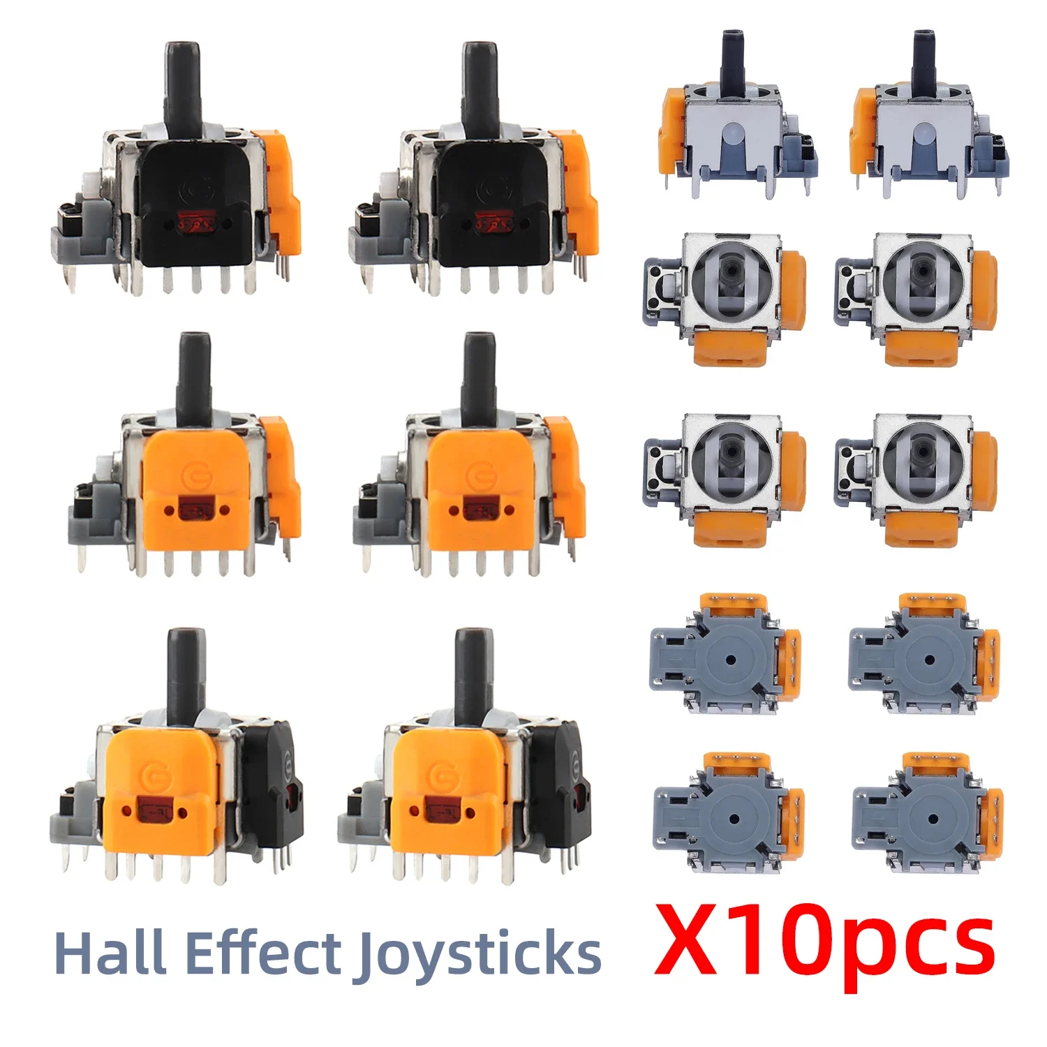 

2-10PCS Replacement Hall Effect Joystick 3D Analog Joystick for PS5 PS4 Xbox One Controller ThumbStick Repair Parts Accessory