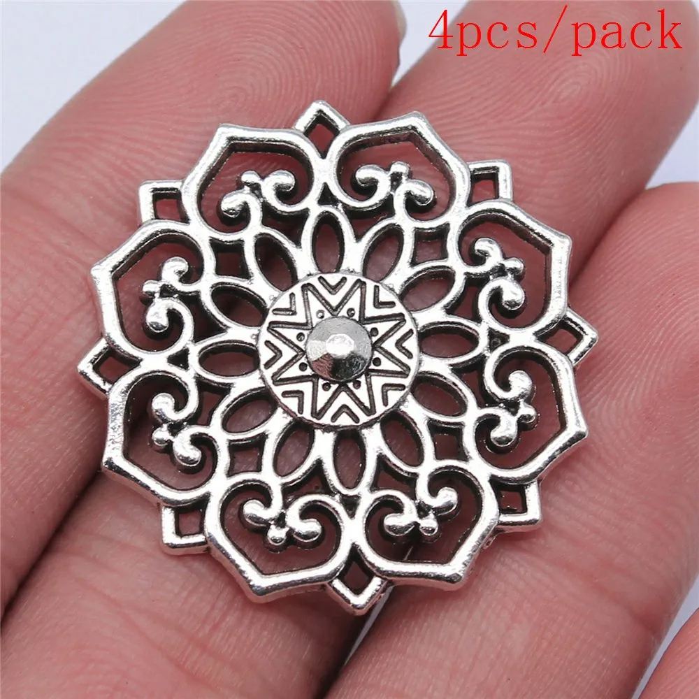 Bulk Charms For Jewelry Making Kit Pendant Diy Jewelry Accessories Hollow Flower Charms