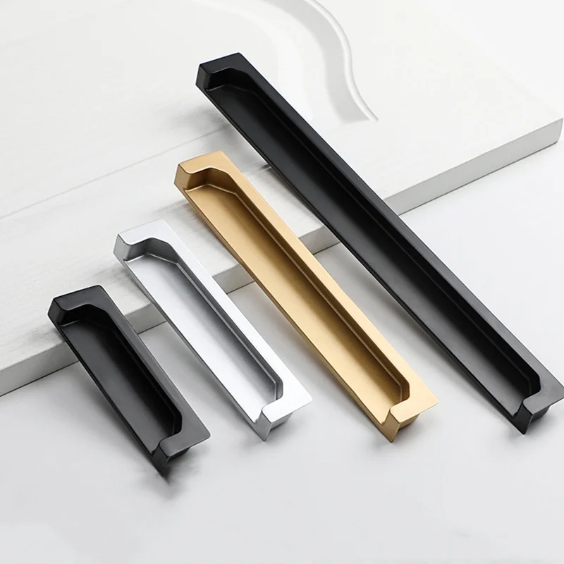 

Invisible Concealed Handle Inset Handle Closet Door Cabinet Drawer Handle Fluted U-Shape Concealed Handle