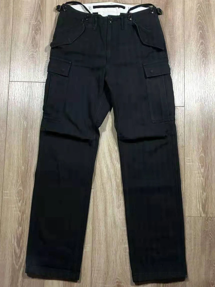 

Visvim Fil 7aw Pilot Workwear Pants Multiple kets Heavy Waed Distred Straight Leg Organic Cotton Youthful Energy Sle