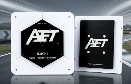 5.65-6G AFT 5.8Ghz 17dB Dual Circular & Linear Polarized Flat Panel FPV Video Receiver Antenna, Long Range RC Transmitter RX