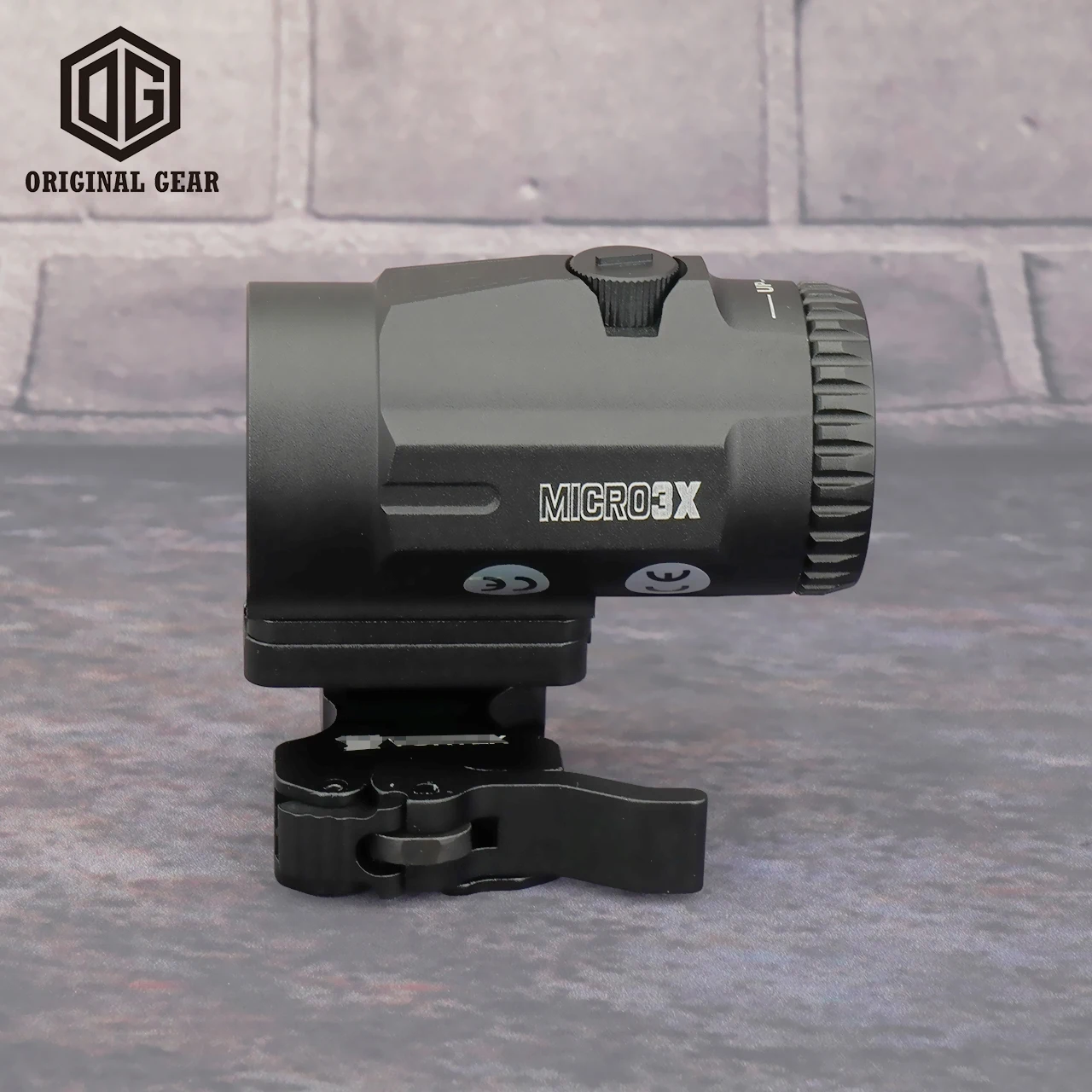 Imagem -04 - Óptica V3xm 3x Lupa Âmbito w Liberação Rápida Virar Monte Trabalho com Red Dot Sight Fit Tecelão Picatinny Trilho de Montagem para Airsoft