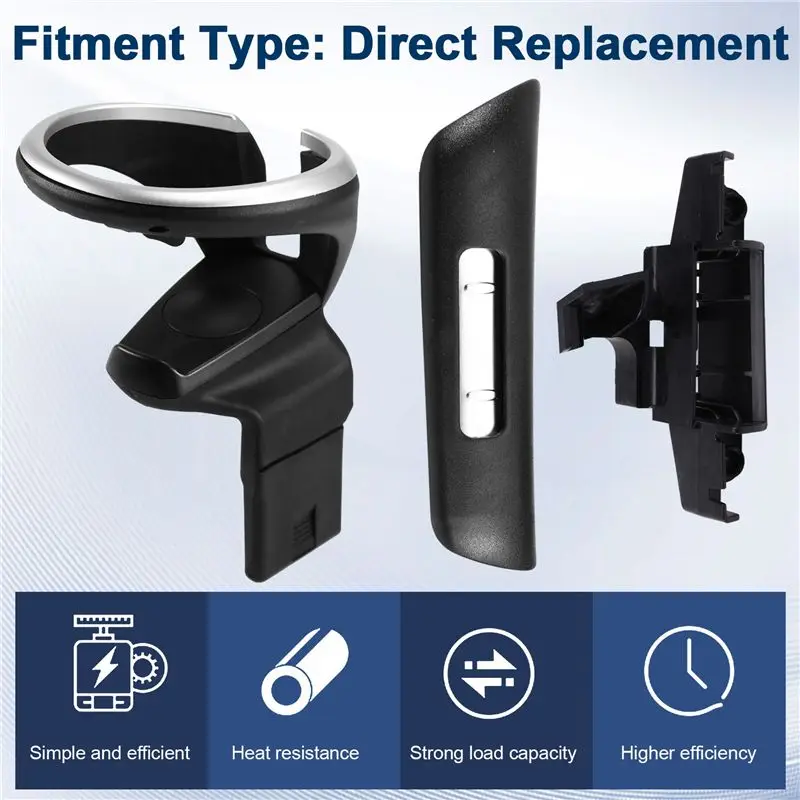 A66P-Car Anteriore Portabevande per tazza d'acqua Portabicchieri per console centrale 51160443082 51169144632 Per BMW X1 E82 E84