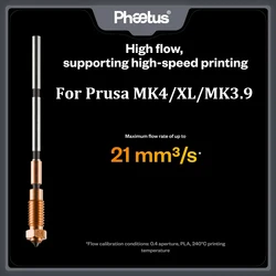 Phaetus Sic Nextruder Prusa MK4 Nozzle MK4S Upgraded material, suitable for the need of high wear resistance