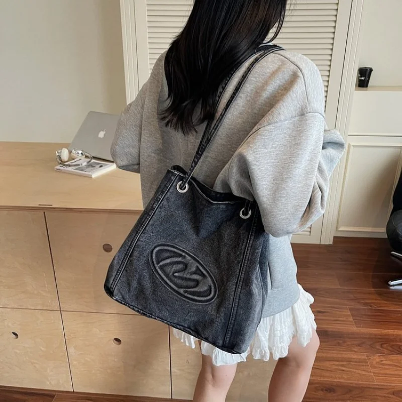 여성용 최고의 대용량 통근 가방 토트 메신저 쇼퍼 솔리드 컬러 미니멀리스트 일상 사용