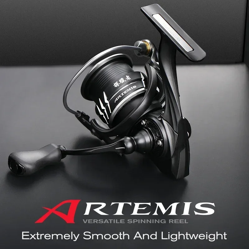 TSURINOYA NEW Spinning Fishing Reel ARTEMIS 800 1500S 2500SH 3000SH Shallow Spool Versatile Long Casting Reel High Speed Wheel