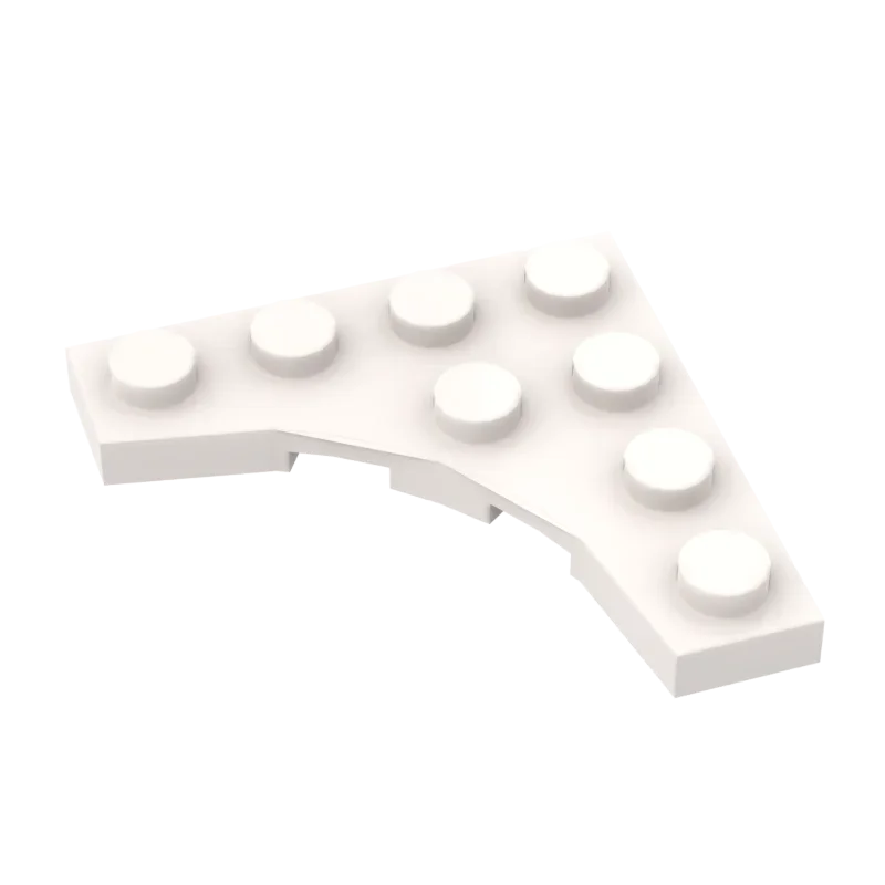 Moc 10 pçs parte tijolos 35044 4x4 placa blocos de construção kit com 3x3 tijolos recorte curvo montar brinquedo diy crianças presentes aniversário