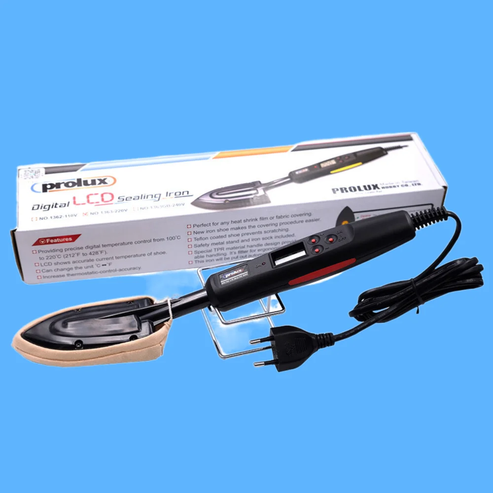 Prolux Electric Digital LCD Sealing Iron 220V PX1363 With Accurate Temperature Control For Shrinkable Covering Film For RC Model