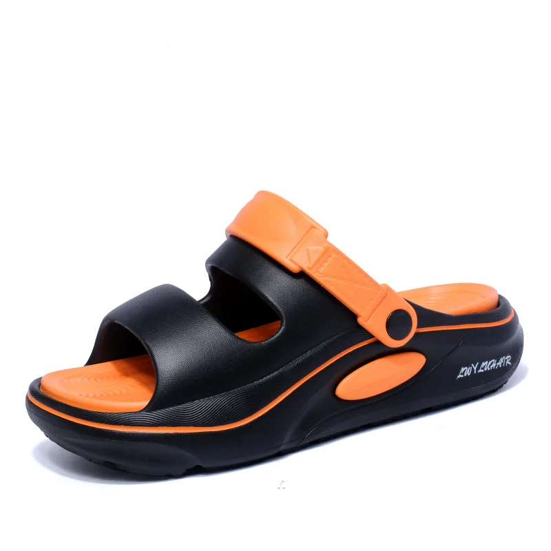 

Мужские и женские сандалии-шлепанцы двойного назначения для дома и улицы, с мягкой подошвой, нескользящие, износостойкие, с эффектом ходьбы по облакам.