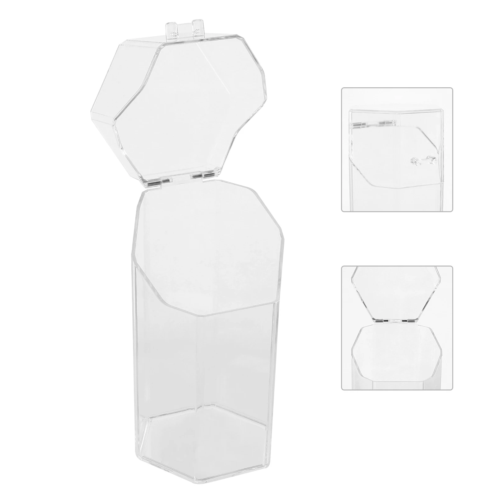 

Acrylic Makeup Brush Bucket Cosmetics Storage Container Transparent Desktop Holder Organizer Multi-Function Tool For Lipstick
