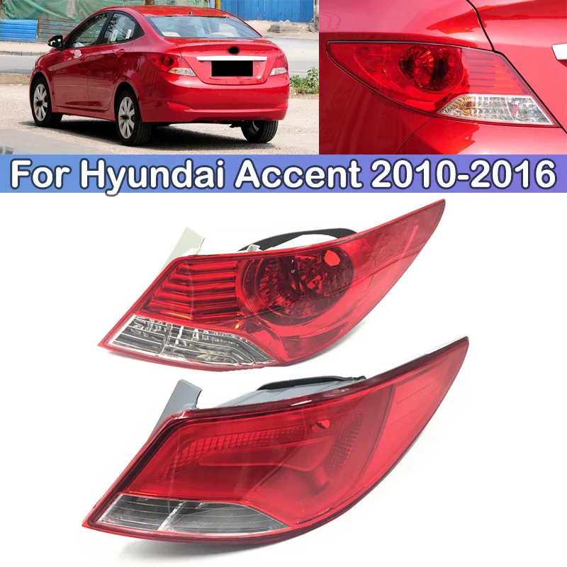 

DCGO для Hyundai Accent 2010 2011 2012 2013 2014 2015 2016, задний фонарь, стоп-сигнал, задний бампер, задние фонари, задние фонари, задний фонарь