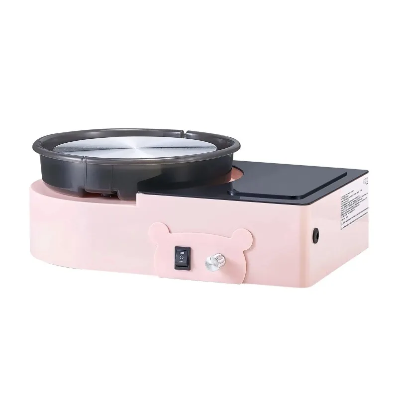 15cm Electric Clay Wheel Mini Pottery Wheel, 6 Inch Turntable, Forward and Reverse Rotation, Adjustable Speed for Home DIY