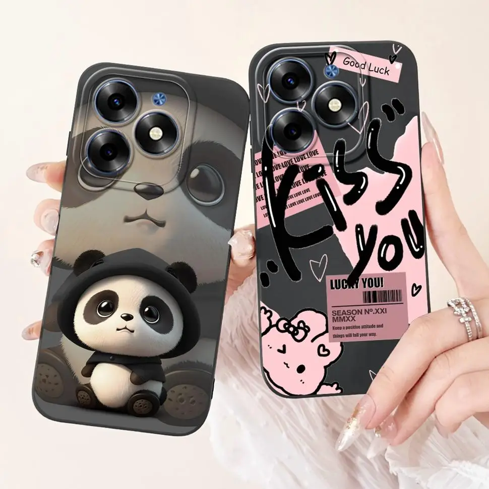 Floral Cartoon Case For Infinix Smart 8 Case X6525  X6525D Soft Slim Back Cover For Infinix Smart 8 Smart8 Pro 2023 Bumper Funda