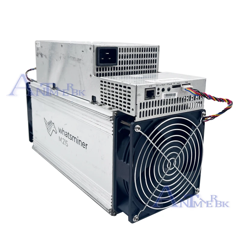 WhatsMiner-Miner M21S 56T BTC BCH Bitcoin Miner com PSU, mais econômico do que M20S M31S antminer S19 S17 T17 Z15 A10 T2T